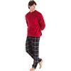 TRAMAS+ Pigiama Invernale da Uomo, Pigiama Coraline con Maniche Lunghe in Pile e Pantaloni Lunghi, Set Pigiama Confortevole e Caldo - Pigiama Invernale da Uomo- M, Gastón