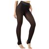 MNRIUOCII Collant termici da donna, leggings termici, da donna, foderati, in pile caldo, termico, taglie forti, collant da donna invernali, caffè, M