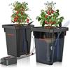SPIDER FARMER DWC Sistema di Coltivazione idroponica con Coltura ad Acqua Profonda da 27 Litri/7 galloni, Nuovo Design del Coperchio Triangolare, Pompa d'Aria da 8W, 2 Secchi