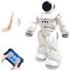 HUSAN RC Robot per Bambini, Robot Intelligente Interattivo Controllo a Infrarossi Programmabili Canto Danza Robot Sensazione di gesti Giocattoli per bambini (Grigio)