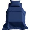 Batik Set Lenzuola Letto Singolo Cotone: Lenzuola Singole Completo Cotone Elegante e Confortevole per la Tua Camera da Letto - 100% Cotone - Singolo (Blu)
