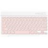 AOMiGT Tastiera Bluetooth, Tastiera Ricaricabile Multi-Dispositivo Bluetooth, Tastiera Wireless, USB C Ricaricabile, Design Ergonomico, Lightweight portatile, Compatibile con Windows, Android, IOS, Rosa
