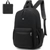 VAVOMIA Leggero Zaino da Viaggio Wizzair 40x30x20, 25L Zaino da Escursionismo Impermeabile Zaino da Viaggio 40x30x20 Zaino Casual Bagaglio a Mano Zaino Zaino da Campeggio Zaino Scuola, Noir