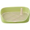 F Fityle Toilette per Cani Vasino da addestramento Tappetino per addestramento Toilette Porta pipì Pad Appartamento Gabinetto Forniture per Animali Domestici, Verde 48x37x13cm