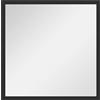 HOMCOM Specchio da parete quadrato 50 x 50 cm, cornice in legno nero, ideale per bagno, soggiorno o camera da letto