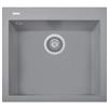 Plados ON5610-42 Lavello 1 Vasca 56 x 50 cm con fascia miscelatore Serie One 56-10 finitura 42 ULTRAMETAL TITANIO