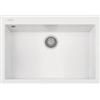 Plados PRONTA CONSEGNA - SPEDIZIONE IMMEDIATA Plados ON7610-N1 Lavello 1 Vasca Monovasca 76 x 50 cm Sopratop con fascia miscelatore Serie One 76 -10 finitura N1 nanoSTONE BIANCO LATTE