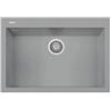 Plados ON7610-N4 Lavello 1 Vasca Monovasca 76 x 50 cm Sopratop con fascia miscelatore Serie One 76 -10 finitura N4 nanoSTONE URBAN GREY