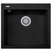 Plados ON5610-N6 Lavello 1 Vasca 56 x 50 cm con fascia miscelatore Serie One 56-10 finitura N6 nanoSTONE DEEP BLACK -NERO