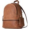 Berliner Bags Zaino vintage Florence, piccolo zaino da giorno, zaino da città in pelle impermeabile per donna - marrone, marrone chiaro, Taglia unica