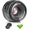 Meike 35mm F1.4 APS-C Obiettivo con messa a fuoco Manuale ad ampia Apertura per Fotocamere Fuji X-Mount X-T3 X-A1 X-A2 X-E1 X-E2 X-E2S X-E3 X-M1 X-T1 X-T10 X-T2 X-T20 X-Pro1 X-Pro2 X-T4 X-T5