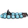 VLNET | Bracciale Tamashii Originale Tibetano | pietre naturali e Calabash in Shungite | Unisex Taglia Unica | Benedetto dai Monaci Tibetani (turchese)