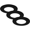 Briloner - Luci da incasso a LED, set di 3 luci da incasso, plafoniere 5 Watt ciascuna, 450 Lumen ciascuna, 4.000 Kelvin, IP44, nero opaco, 85x27mm (DxH)
