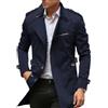 Oanviso Trench Coat Uomo Lungo Casual Cappotto Slim Fit Business Parka Outwear Giacca Jacket Classico Uomo a Vento Ufficio Business Capispalla Viaggi Trench Coat A Army Green XXL
