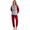 Disney Pigiama a maniche lunghe Topolino Shadows da donna, Grigio diaspro, M