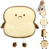 ZITUZY Toastbrot - Cuscino per pane toast, 18 cm, divertente, per bambini e adulti (marrone)