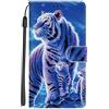 Xkladz Custodia per Huawei P Smart 2019 / Honor 10 Lite in Pelle PU Portafoglio a Libro Flip Caso con Bello Modello Disegni Colorato Motivo Magnetica Antiurto Supporto Case Cover, Tigre