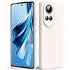 Byvuwiay Cover per Oppo Reno 10 / Reno 10 Pro 5G 6.7, Custodia in TPU Ultra Sottile Antiurto Anti-Scratch Case, Bianco