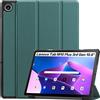 XunyLyee Cover per Lenovo Tab M10 Plus 3rd Gen 10.6", Auto Sleep/Wake Sottile Stand Custodia Protettiva per Lenovo Tab M10 Plus 3rd Gen TB-125F/ TB-128F, Verde Scuro