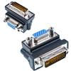Oiyagai 2-Pack Adattatore VGA Femmina a DVI 24+5 Maschio, Connettore Convertitore Angolato 90° per Monitor, Proiettore, PC