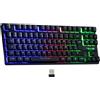 THE G-LAB Tastiera Da Gioco - The G-Lab - Keyz Cesium Tkl Wireless - Wireless - Azerty - Nera