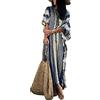 Jecarden Maxi abito lungo caftano da donna, casual, bohémien, estivo, maxi abito caftano, abbigliamento da spiaggia, copricostume da donna, #4, Taglia unica