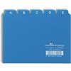 Durable 366006 - Divisore alfabetico per schedario, f.to A6, con etichette prestampate (A-Z), azzurro, confezione da 25 pezzi