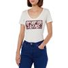 Pepe Jeans Brandi, T-Shirt Donna, Bianco (Mousse),L