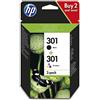 HP 301 Multipack Nero + Colore (2 cartucce) Cartuccia Envy 4500