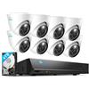 Reolink 12MP PoE Telecamere IP Esterno Kit di Videosorveglianza RLK16-1200D8-A