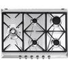 Smeg SRV575GH5 Piano Cottura Acciaio inossidabile Da incasso Gas 5 Fornello(i) 70 Cm