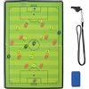 WISEPLAYERFC Cartellina Tattica Magnetica per Allenatore di Calcio con Fischietto