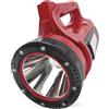 EMOS Faro a LED a batteria per esterni, con tracolla e supporto, super luminoso, 1000 lm, 500 m, durata 10-22 ore, impermeabile IP44, resistente agli urti, 3 sorgenti luminose separate, cavo di