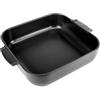 PEUGEOT - Casseruola quadrata in ceramica - 36 cm (manici inclusi) x 31 cm x 8,2 cm - capacità: 5,4 L - garanzia 10 anni - nero satinato