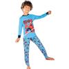 Sabor Pigiama di Spiderman da Bambino Due Pezzi Lungo di Cotone 100% Colore Blu Modello 4111 (5/6 Anni)