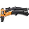 BETA - Rivettatrice Ultra Compatta Professionale con Regolazione Sforzo, Manuale con 4 Testine Intercambiabili, Sistema 3 Griffe per Presa Rivetto, per Alluminio Acciaio Inox, 200 mm, 1741U
