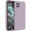 Topme Cover per Samsung Galaxy A22 4G / M22 4G / M32 4G (6.4 Inches) Custodia Case, Protezione Della Pelle Della Custodia in Silicone Tpu - Erba viola