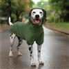 Navaris Cappotto Impermeabile Cane Taglia Grande - Mantellina Pioggia - Mantella Antipioggia con Cappuccio Rimovibile - Impermeabili per Cani - Kway Cane - Misura L - Verde