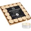 DECO EXPRESS Candele Tealight - 24, 25, 50, 100, 200 Pezzi, Candele Lunga Durata 4/8/10 Ore Vari Colori (Macaron alla vaniglia 25/4 ore)
