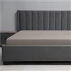 Ruggeri Lenzuolo sotto Angoli Matrimoniale 170 x 200 cm Microfibra, Grigio | 170 x 200 cm, 100% Morbida Microfibra di Alta Qualità, con Angoli Elasticizzati