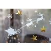 HEITMANN DECO Immagini per finestre - Decorazione per finestre in bianco, oro - Autoadesive - Natale - Palline di Natale