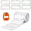 AiQInu Etichette Adesive per Marmellate, 200 Pezzi Etichette Marmellata Adesive, Etichette Autoadesive Marmellate Per Vasetti Di Marmellata, Barattoli Di Spezie, Bottiglie