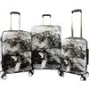 Bebe Teresa - Set di 3 valigie Spinner da donna, Marmo nero., Taglia unica, Teresa - Set di 3 valigie Spinner