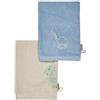 Sterntaler Dino Rexi - Set di 2 panni in spugna per neonati in morbido cotone assorbente, per divertirsi durante il bagno e la doccia, per neonati e bambini, colore: blu