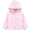 Lilax Cappotto invernale con cappuccio in pelliccia sintetica per ragazze, Rosa chiaro, 9 anni