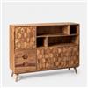 DEGHI Madia 143x107h in legno con 3 ante e 3 cassetti - Freia Sheesham