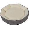 Danish Design Essentials - Cuccia trapuntata per cani, misura grande, 65 x 65 x 16 cm, con fodera in pelliccia, lavabile in lavatrice