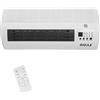 Bakaji Termoventilatore Ceramico Elettrico a parete Stufa Montaggio a muro con Telecomando 2 Livelli di Potenza Selezionabili 1000W / 2000W, Display LED e Funzione Timer (45 cm larghezza)