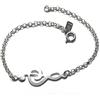 Minoplata Braccialetto chiave di sole in argento sterling un gioiello per gli amanti della musica fare un regalo di compleanno, Natale, Santa Cecilia o occasione speciale