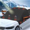 Anyingkai Copertura per parabrezza Auto invernale, copertura per parabrezza, magnetica, per auto, inverno, addensare, pieghevole, per contro, neve, ghiaccio, gelo, polvere, sole
